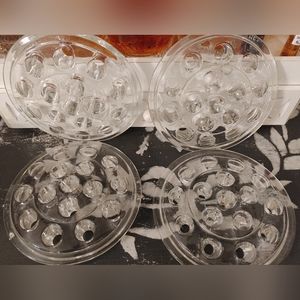 🌹🐸 4 VINTAGE FLOWER FROGS 🌹 🐸